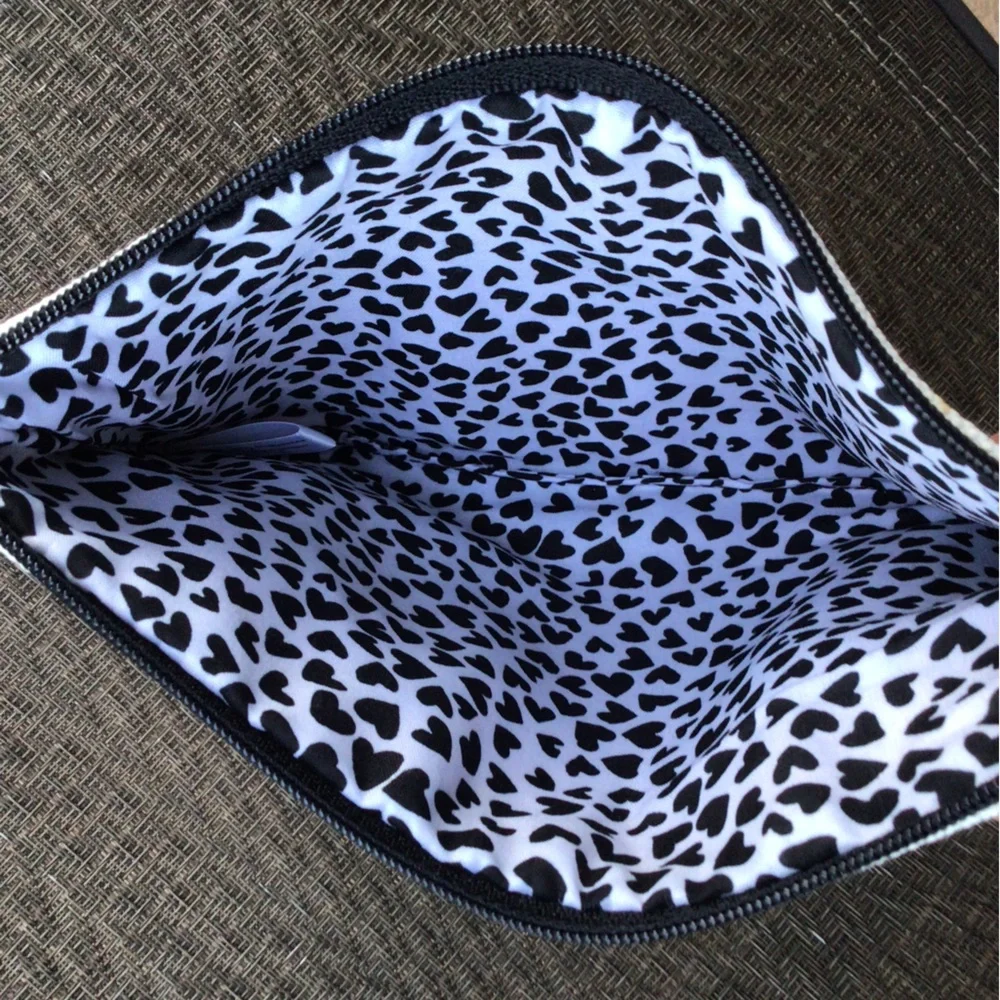Brighton Black/White Geometric LOVE Clutch Bag